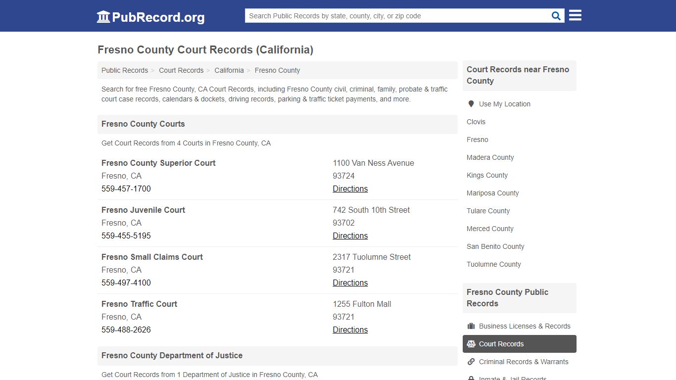 Free Fresno County Court Records (California Court Records)