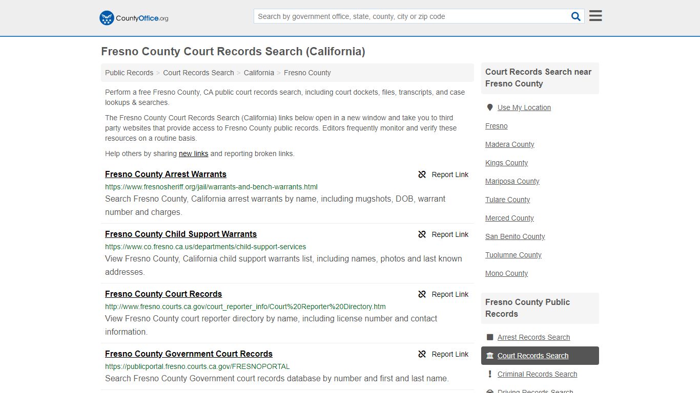Court Records Search - Fresno County, CA (Adoptions ...