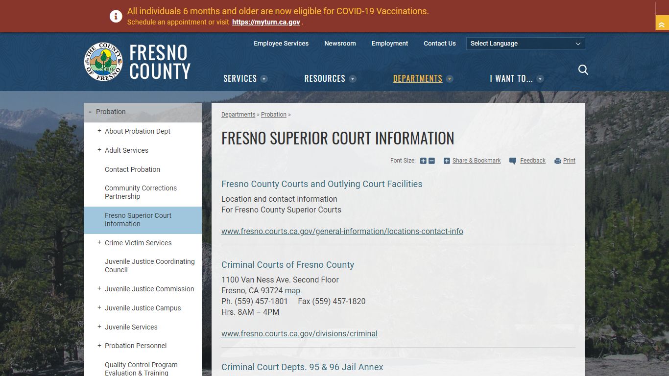 Fresno Superior Court Information | County of Fresno